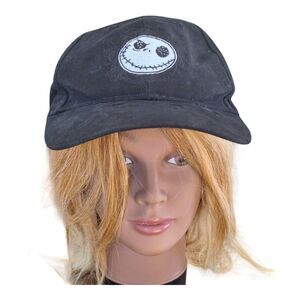 Nightmare Before Christmas Disneyland Resort Jack Skellington Ball Cap Hat Black